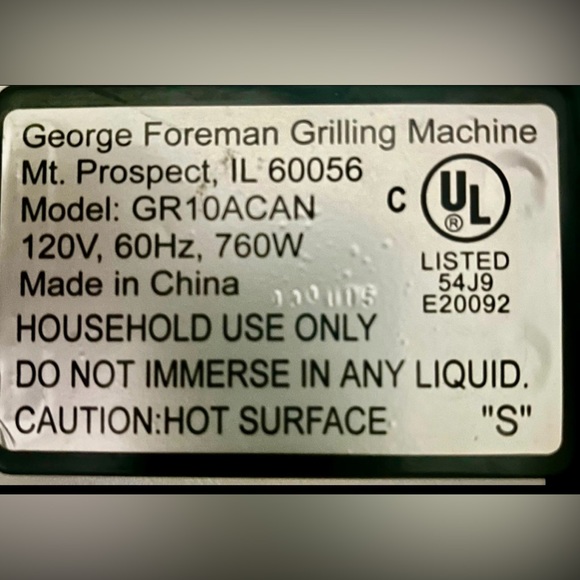 GEORGE FORMAN CHAMP GRILL - Picture 11 of 11